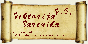 Viktorija Varenika vizit kartica